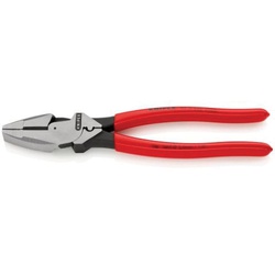 Knipex&reg; 9-1/2" High Leverage Lineman's Pliers New England with Fish Tape Puller & Crimper